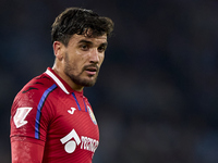 Mauro Arambarri of Getafe CF looks on during the La Liga EA Sports match between RC Celta de Vigo and Getafe CF at Estadio Abanca Balaidos i...