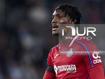 Christantus Uche of Getafe CF looks on during the La Liga EA Sports match between RC Celta de Vigo and Getafe CF at Estadio Abanca Balaidos...