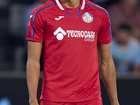 Alvaro Rodriguez of Getafe CF looks on during the La Liga EA Sports match between RC Celta de Vigo and Getafe CF at Estadio Abanca Balaidos...