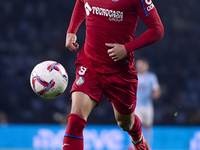 Mauro Arambarri of Getafe CF is in action during the La Liga EA Sports match between RC Celta de Vigo and Getafe CF at Estadio Abanca Balaid...