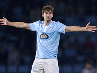 Marcos Alonso of RC Celta de Vigo reacts during the La Liga EA Sports match between RC Celta de Vigo and Getafe CF at Estadio Abanca Balaido...