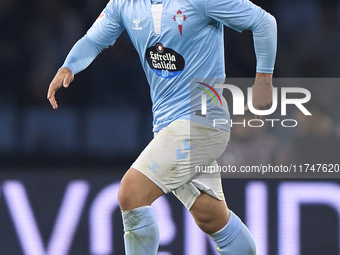 Fran Beltran of RC Celta de Vigo plays during the La Liga EA Sports match between RC Celta de Vigo and Getafe CF at Estadio Abanca Balaidos...