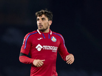 Mauro Arambarri of Getafe CF looks on during the La Liga EA Sports match between RC Celta de Vigo and Getafe CF at Estadio Abanca Balaidos i...