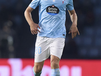 Marcos Alonso of RC Celta de Vigo is in action during the La Liga EA Sports match between RC Celta de Vigo and Getafe CF at Estadio Abanca B...