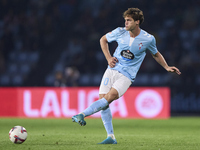 Marcos Alonso of RC Celta de Vigo is in action during the La Liga EA Sports match between RC Celta de Vigo and Getafe CF at Estadio Abanca B...