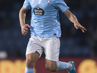 Marcos Alonso of RC Celta de Vigo is in action during the La Liga EA Sports match between RC Celta de Vigo and Getafe CF at Estadio Abanca B...