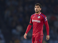 Mauro Arambarri of Getafe CF looks on during the La Liga EA Sports match between RC Celta de Vigo and Getafe CF at Estadio Abanca Balaidos i...