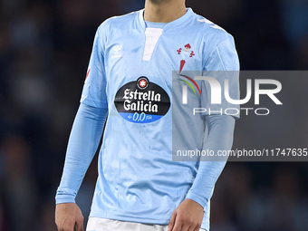 Hugo Sotelo of RC Celta de Vigo looks on during the La Liga EA Sports match between RC Celta de Vigo and Getafe CF at Estadio Abanca Balaido...