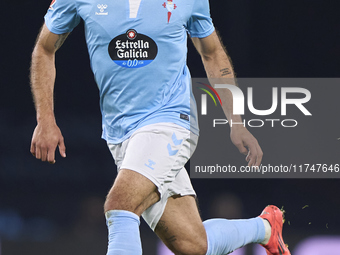 Borja Iglesias of RC Celta de Vigo is in action during the La Liga EA Sports match between RC Celta de Vigo and Getafe CF at Estadio Abanca...