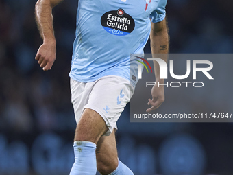 Borja Iglesias of RC Celta de Vigo is in action during the La Liga EA Sports match between RC Celta de Vigo and Getafe CF at Estadio Abanca...