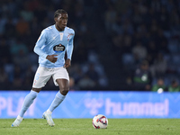 Ilaix Moriba of RC Celta de Vigo is in action during the La Liga EA Sports match between RC Celta de Vigo and Getafe CF at Estadio Abanca Ba...