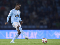 Ilaix Moriba of RC Celta de Vigo is in action during the La Liga EA Sports match between RC Celta de Vigo and Getafe CF at Estadio Abanca Ba...