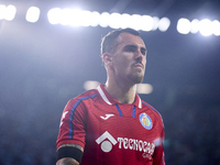 Alex Sola of Getafe CF looks on during the La Liga EA Sports match between RC Celta de Vigo and Getafe CF at Estadio Abanca Balaidos in Vigo...