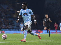 Jonathan Bamba of RC Celta de Vigo is in action during the La Liga EA Sports match between RC Celta de Vigo and Getafe CF at Estadio Abanca...