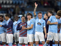 Iago Aspas of RC Celta de Vigo shows appreciation to the fans after the La Liga EA Sports match between RC Celta de Vigo and Getafe CF at Es...