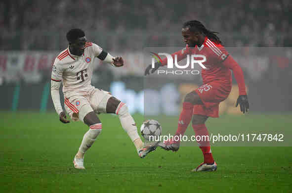 Renato Sanches of Benfica  controls the ball during the Champions League Round 4 match between Bayern Munich v Benfica at the Allianz arena,...