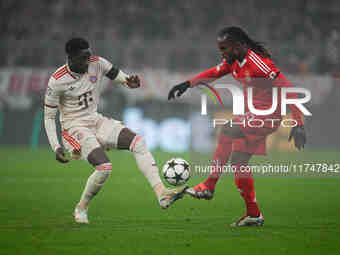 Renato Sanches of Benfica  controls the ball during the Champions League Round 4 match between Bayern Munich v Benfica at the Allianz arena,...