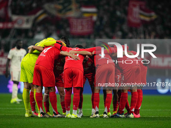  Benfica team  during the Champions League Round 4 match between Bayern Munich v Benfica at the Allianz arena, Munich, Germany, on November...