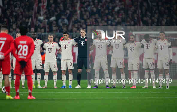  Bayern Munich team  during the Champions League Round 4 match between Bayern Munich v Benfica at the Allianz arena, Munich, Germany, on Nov...