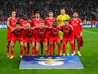  Benfica team  during the Champions League Round 4 match between Bayern Munich v Benfica at the Allianz arena, Munich, Germany, on November...