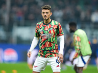 Ben White of Arsenal looks on during the UEFA Champions League 2024/25 League Phase MD4 match between FC Internazionale and Arsenal at Stadi...