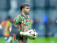 David Raya of Arsenal looks on during the UEFA Champions League 2024/25 League Phase MD4 match between FC Internazionale and Arsenal at Stad...