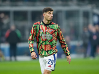 Kai Havertz of Arsenal looks on during the UEFA Champions League 2024/25 League Phase MD4 match between FC Internazionale and Arsenal at Sta...