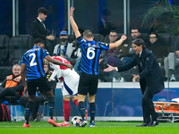 Simone Inzaghi head coach of FC Internazionale reacts during the UEFA Champions League 2024/25 League Phase MD4 match between FC Internazion...