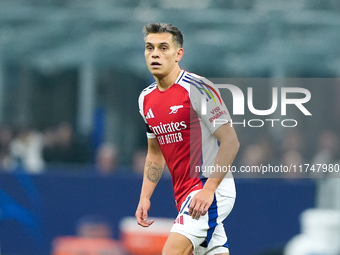 Leandro Trossard of Arsenal looks on during the UEFA Champions League 2024/25 League Phase MD4 match between FC Internazionale and Arsenal a...