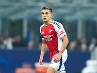 Leandro Trossard of Arsenal looks on during the UEFA Champions League 2024/25 League Phase MD4 match between FC Internazionale and Arsenal a...