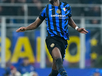 Yann Aurel Bisseck of FC Internazionale during the UEFA Champions League 2024/25 League Phase MD4 match between FC Internazionale and Arsena...