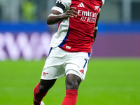 Bukayo Saka of Arsenal during the UEFA Champions League 2024/25 League Phase MD4 match between FC Internazionale and Arsenal at Stadio San S...