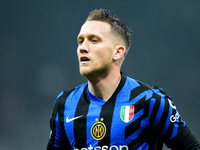 Piotr Zielinski of FC Internazionale looks on during the UEFA Champions League 2024/25 League Phase MD4 match between FC Internazionale and...