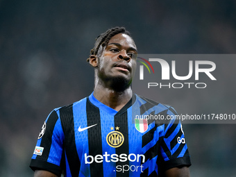 Yann Aurel Bisseck of FC Internazionale looks dejected during the UEFA Champions League 2024/25 League Phase MD4 match between FC Internazio...