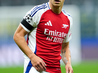 Leandro Trossard of Arsenal looks on during the UEFA Champions League 2024/25 League Phase MD4 match between FC Internazionale and Arsenal a...