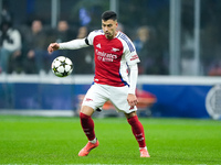 Gabriel Martinelli of Arsenal during the UEFA Champions League 2024/25 League Phase MD4 match between FC Internazionale and Arsenal at Stadi...