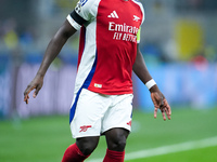 Bukayo Saka of Arsenal during the UEFA Champions League 2024/25 League Phase MD4 match between FC Internazionale and Arsenal at Stadio San S...