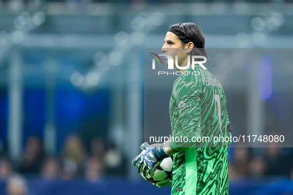 Yann Sommer of FC Internazionale during the UEFA Champions League 2024/25 League Phase MD4 match between FC Internazionale and Arsenal at St...