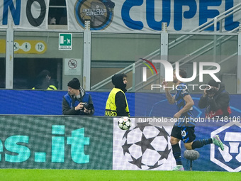 during the UEFA Champions League 2024/25 League Phase MD4 match between FC Internazionale and Arsenal at Stadio San Siro on November 06, 202...