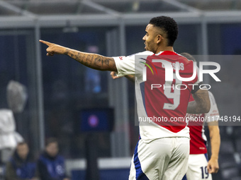 Gabriel Jesus plays during the UEFA Champions League 2024/25 match between FC Internazionale and FC Arsenal in Milano, Italy, on November 6,...