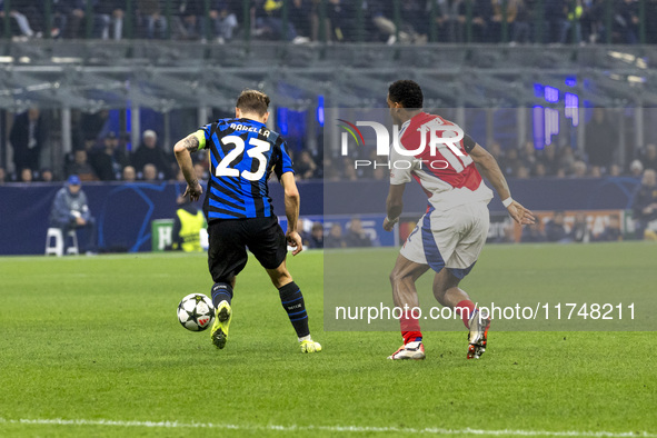 During the UEFA Champions League 2024/25 match between FC Internazionale and FC Arsenal in Milano, Italy, on November 6, 2024, 