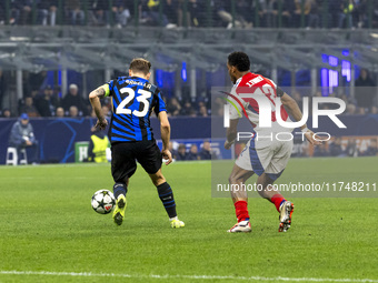 During the UEFA Champions League 2024/25 match between FC Internazionale and FC Arsenal in Milano, Italy, on November 6, 2024, (