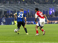 During the UEFA Champions League 2024/25 match between FC Internazionale and FC Arsenal in Milano, Italy, on November 6, 2024, (