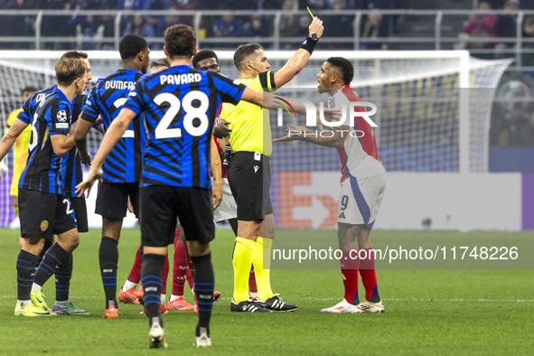 Gabriel Jesus plays during the UEFA Champions League 2024/25 match between FC Internazionale and FC Arsenal in Milano, Italy, on November 6,...