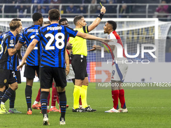 Gabriel Jesus plays during the UEFA Champions League 2024/25 match between FC Internazionale and FC Arsenal in Milano, Italy, on November 6,...