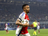 Gabriel Jesus plays during the UEFA Champions League 2024/25 match between FC Internazionale and FC Arsenal in Milano, Italy, on November 6,...