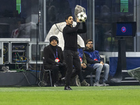 Mikel Arteta participates in the UEFA Champions League 2024/25 match between FC Internazionale and FC Arsenal in Milano, Italy, on November...