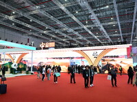 A corner of the China Pavilion at the 7th China International Import Expo in Shanghai, China, on November 6, 2024. (