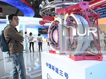 At the 7th China International Import Expo (CIIE) in Shanghai, China, on November 6, 2024, a new generation of artificial sun, ''China Circu...