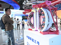 At the 7th China International Import Expo (CIIE) in Shanghai, China, on November 6, 2024, a new generation of artificial sun, ''China Circu...